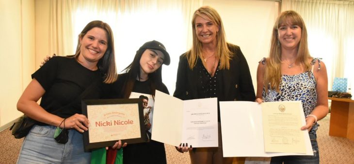 Declararon Artista Distinguida a Nicki Nicole